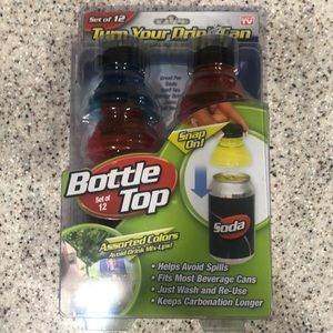 🆕 Set of 12 Bottle Tops assorted colors